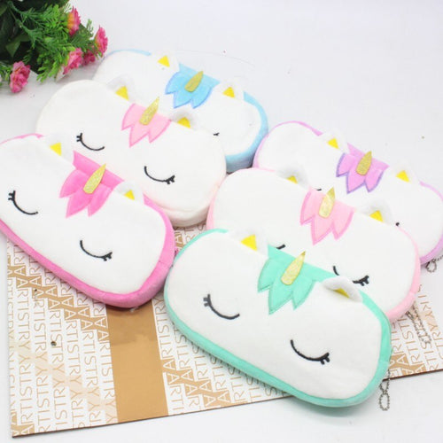 50pcs/lot Kawaii Unicorn Stuffed Plush Pencil Case Keychain Pendant Purse Bag Wallet Animal Anime Gifts Toys for Kids 20CM