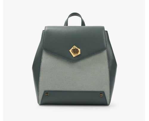 genuine leather women backpack green large school bag outdoor casual bags