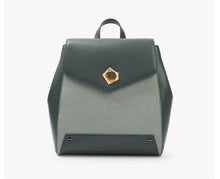 Load image into Gallery viewer, genuine leather women backpack green large school bag outdoor casual bags