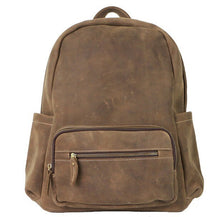 Load image into Gallery viewer, Horse leather men large backpack outdoor casual school bags high quality