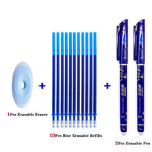 Load image into Gallery viewer, Erasable Pen Set 0.5mm Blue Black Color Ink Writing Gel Pens Refills Rods Washable Handle for School Office Stationery Supplies