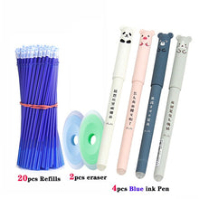 Load image into Gallery viewer, 26 pcs/set Animals Panda Erasable Gel Pen 0.5mm Erasable Pen Refills Rods Washable Handle School Office Supplies Stationery