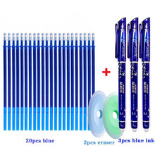 Load image into Gallery viewer, 25 pcs/set Erasable Gel Pen Refills Rod 0.5mm Washable Handle Magic Erasable Pen for School Pen Writing Tools Kawaii Stationery