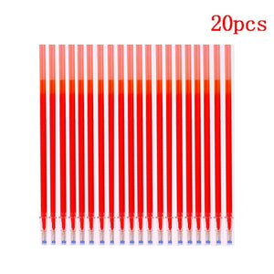 20 Pcs/set Magic Erasable Pen Refills Rod 0.5mm Office Gel Pen Washable Handle Blue Black Red Ink Pen School Writing Stationery