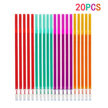 Load image into Gallery viewer, 20 Pcs/set Magic Erasable Pen Refills Rod 0.5mm Office Gel Pen Washable Handle Blue Black Red Ink Pen School Writing Stationery