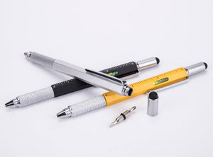 [ Free Ship] New Metal Stylus Multifunction 6 in1 Level Screwdriver Tool Pen,Best For Company Logo USA Special Link