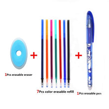 Load image into Gallery viewer, Erasable Pen Set 0.5mm Blue Black Color Ink Writing Gel Pens Washable handle for School Office Stationery Supplies