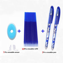 Load image into Gallery viewer, Erasable Pen Set 0.5mm Blue Black Color Ink Writing Gel Pens Washable handle for School Office Stationery Supplies