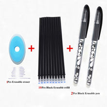 Load image into Gallery viewer, Erasable Pen Set 0.5mm Blue Black Color Ink Writing Gel Pens Washable handle for School Office Stationery Supplies