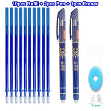 Load image into Gallery viewer, Erasable Pen Set 0.5mm Blue Black Color Ink Writing Gel Pens Washable handle for School Office Stationery Supplies