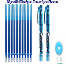 Load image into Gallery viewer, Erasable Pen Set 0.5mm Blue Black Color Ink Writing Gel Pens Washable handle for School Office Stationery Supplies