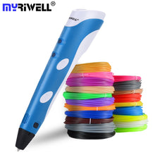 Load image into Gallery viewer, Myriwell 3D Pen Original DIY 3D Printing Pen With 1.75mm ABS Filament Creative Toy Birthday Gift For Kids Design Drawing