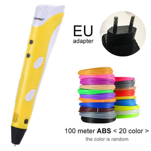 Myriwell 3D Pen Original DIY 3D Printing Pen With 1.75mm ABS Filament Creative Toy Birthday Gift For Kids Design Drawing