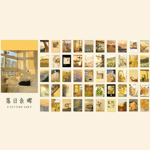 50pcs/natural scenery stationery stickers book aestheti butterfly cute bullet journal korean stationery aesthetic stickers