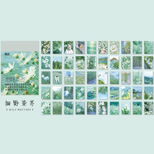 Load image into Gallery viewer, 50pcs/natural scenery stationery stickers book aestheti butterfly cute bullet journal korean stationery aesthetic stickers