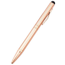 Load image into Gallery viewer, 1000pcs/lot 2 in 1 Rose gold touch screen metal ballpoint pen creative stationery gift advertising pens wholesale custom logo