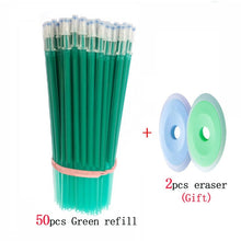 Load image into Gallery viewer, 50pcs/lot Erasable Gel Pen Refills 0.5mm Office School Erasable Pen Washable Handle Colored Erasable Ink Pens Writing Stationery