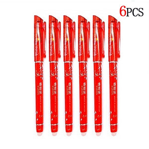 50pcs/lot Erasable Gel Pen Refills 0.5mm Office School Erasable Pen Washable Handle Colored Erasable Ink Pens Writing Stationery