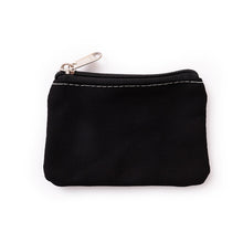 Load image into Gallery viewer, DIY Plain Canvas Cotton Bag Pure Zipper Coin Key Bag Money Pocket Women Men Hand-held Coin Purse Small Wallet Kid
