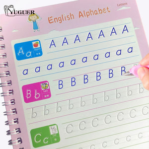 Reusable Writing Paste Calligraphy Handwriting Copybook For Kids Word Children's Book English Calligraphic Letter Practice Toy