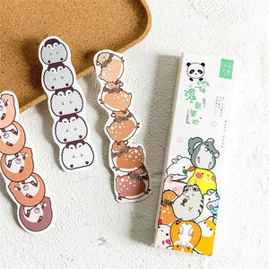 30pcs/lot Cute Animal Farm Paper Bookmark for Book Holder Multifunction Bookmark Stationery Children School Supplies Kawaii Gift