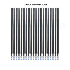 0.5mm Erasable Pen Set  Blue Black Ink Gel Pen Erasable Refill Rod Washable Handle School&Office Writing Stationery Gel Ink Pen