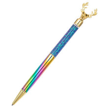 Load image into Gallery viewer, 1000pcs/lot Luxury Deer Head Ballpoint Pen Metal High-grade Signature Pens Stationery School Office Supplies Gift Black blue Ink