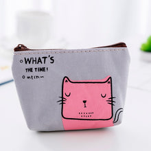 Load image into Gallery viewer, Women Canvas Purse Card  Key Mini Purse Pouch Girl Kids Children Cute Small Zipper Coin Purse Card Holder Wallet Bag Case Pouch