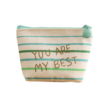 Load image into Gallery viewer, Women Canvas Purse Card  Key Mini Purse Pouch Girl Kids Children Cute Small Zipper Coin Purse Card Holder Wallet Bag Case Pouch