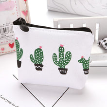 Load image into Gallery viewer, Women Canvas Purse Card  Key Mini Purse Pouch Girl Kids Children Cute Small Zipper Coin Purse Card Holder Wallet Bag Case Pouch