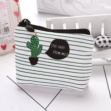 Load image into Gallery viewer, Women Canvas Purse Card  Key Mini Purse Pouch Girl Kids Children Cute Small Zipper Coin Purse Card Holder Wallet Bag Case Pouch