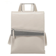 Load image into Gallery viewer, Genuine leather+canvas women casual backpack school rucksack bag