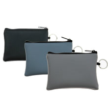 Load image into Gallery viewer, Women Men Mini Pouch Solid PU Leather Bag Small Zipper Coin Purse Card Holder Pocket Money Change Key Wallet with Ring Kids Gift