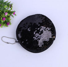 Load image into Gallery viewer, 10cm Colorful Mini Mermaid Sequins Round Kids Coin Bags Pouch Wallet Purse Lovely Gift 9 Color can Choose SN1437