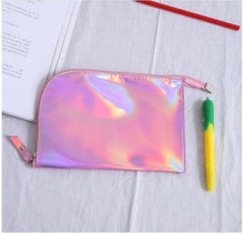 Load image into Gallery viewer, Fedex shipping 50 pieces Change Pouch Key Coin Card Holder Kids Casual Money Bag Reflector Laser Coin Purse Wallet make up Bag
