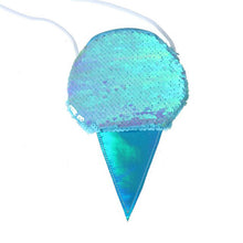 Load image into Gallery viewer, Cute Kids Zero Coin Purse Bag Sequins Baby Girls Small Wallet Handbag Ice Cream Toddler Messenger Bag Money Card Holder