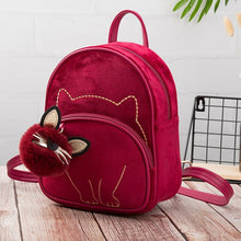 Load image into Gallery viewer, Cat Baby Kids Plush Bag Backpack Bags Travel Pack Toy mini School Kindergarten Children gifts student girls bags lovely wallet