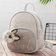 Load image into Gallery viewer, Cat Baby Kids Plush Bag Backpack Bags Travel Pack Toy mini School Kindergarten Children gifts student girls bags lovely wallet