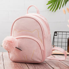 Load image into Gallery viewer, Cat Baby Kids Plush Bag Backpack Bags Travel Pack Toy mini School Kindergarten Children gifts student girls bags lovely wallet