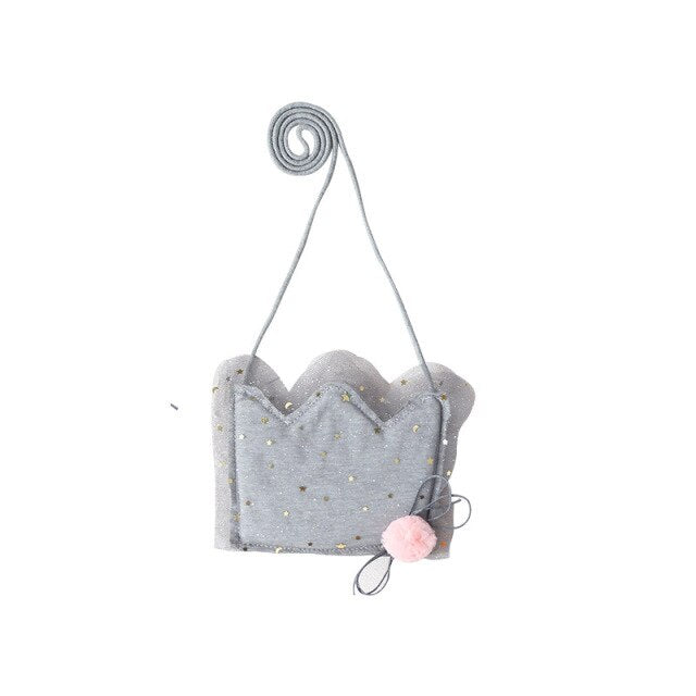 Cute Baby Sequin Coin Purse Handbag Lace Crown Mini Zero Wallet Bag for Kids Girls Messenger Bag Toddler Purses Handbags 5pcs