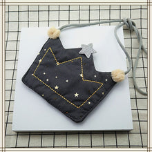 Load image into Gallery viewer, Cute Kids Coin Purse Handbag Cotton Baby Sequin Crown Small Zero Wallet Bag Kawaii Toddler Girls Messenger Bag Money Change 6pcs
