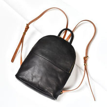 Load image into Gallery viewer, 226 Fashion Solid Genuine Leather Women Backpack Handmade School Bags