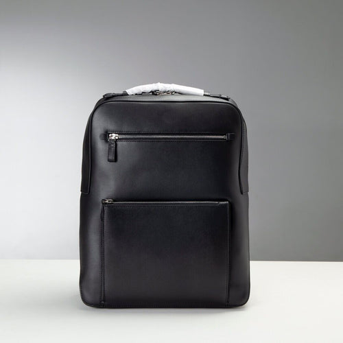 Travel leather backpack men's casual simple top leather backpack business computer backpack designer classic school bag