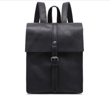 Load image into Gallery viewer, 075 Genuine Leather Calf Skin Unisex Backpack Vintage Soft School Bag High Quality