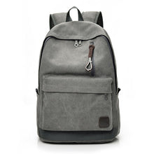 Load image into Gallery viewer, 2021 Women Men Canvas Backpacks Large School Bags For Teenager Boys Girls Travel Laptop Backbag Mochila Rucksack Grey