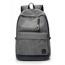 Load image into Gallery viewer, 2021 Women Men Canvas Backpacks Large School Bags For Teenager Boys Girls Travel Laptop Backbag Mochila Rucksack Grey