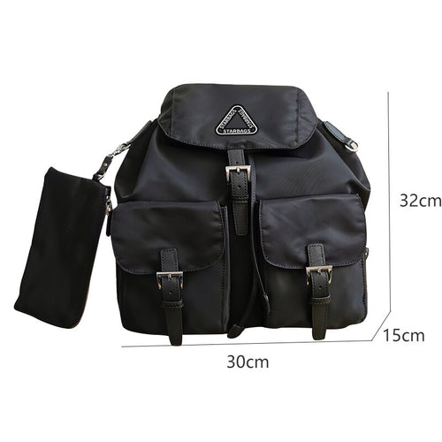 star bags 2021 new European station backpacks for  women travel bags fashionable  backpacks large capacity leather bags school