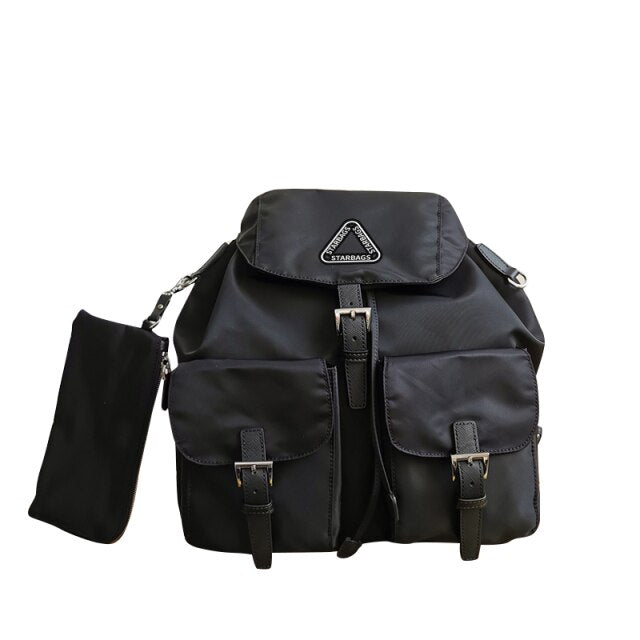 star bags 2021 new European station backpacks for  women travel bags fashionable  backpacks large capacity leather bags school