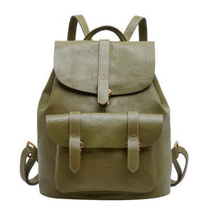 2021 Casual genuine leather women large capacity backpack school leisure bag