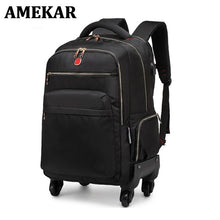 Load image into Gallery viewer, New Waterproof  Multifunction Rolling Luggage 18&quot;22&quot;Spinner Backpack Shoulder Travel Bag Trolley Carry On Wheels School Bag